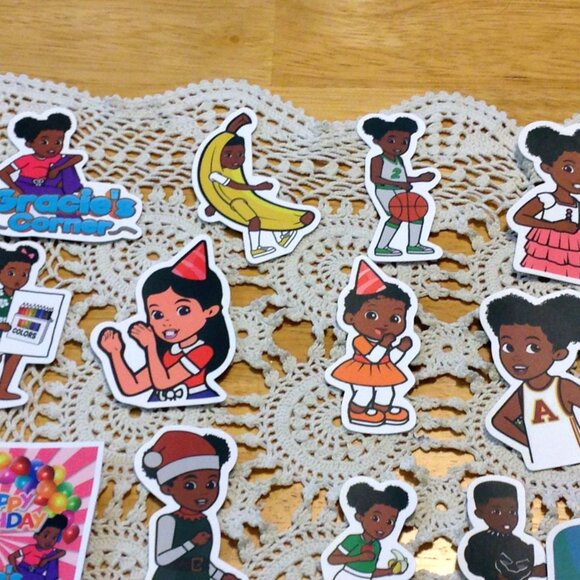 Birthday Party Theme, Gracie's Corner stickers for party favors, locker, crafts - Picture 3 of 5